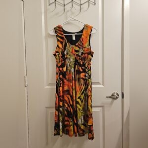 Emma & Michele Tropical Sleeveless Dress